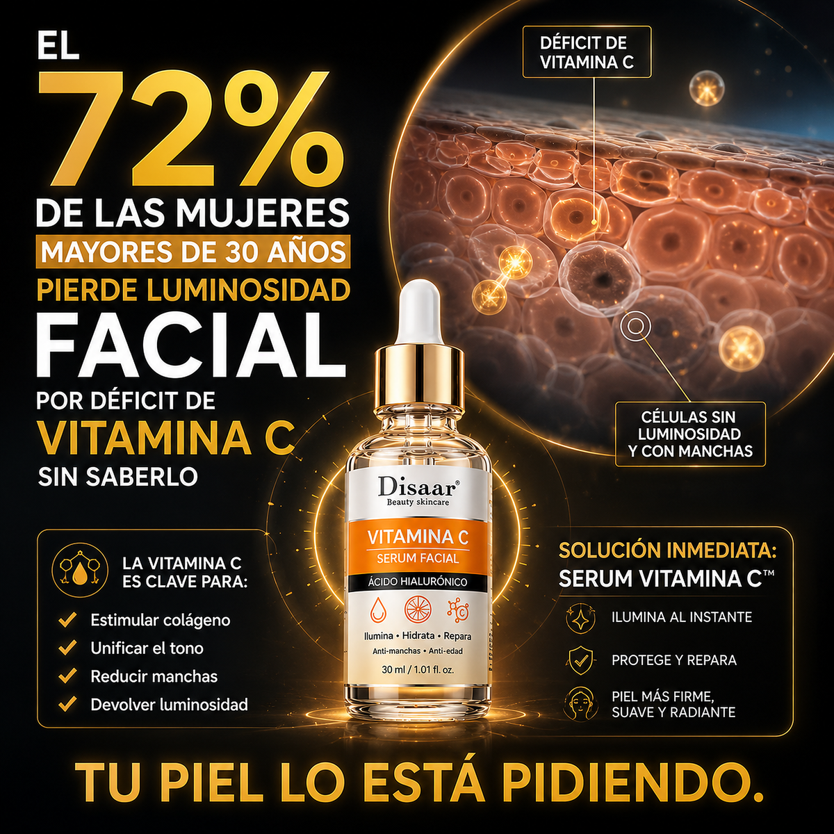 LuminaGlow™ Luminosidad Intensa, Hidratación Profunda y Apariencia Rejuvenecida