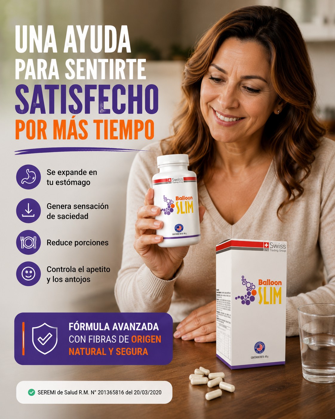 Más saciedad, menos ansiedad y más cerca de adelgazar
