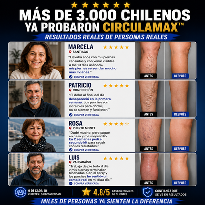 CirculaMax™  Frescura inmediata, confort prolongado y sensación de piernas ligeras.