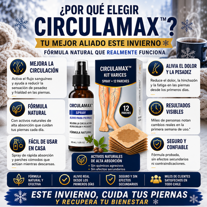 CirculaMax™  Frescura inmediata, confort prolongado y sensación de piernas ligeras.