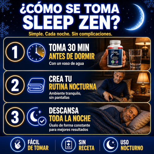 Sleep Zen - Cápsulas para el Insomnio y Noches sin Descanso