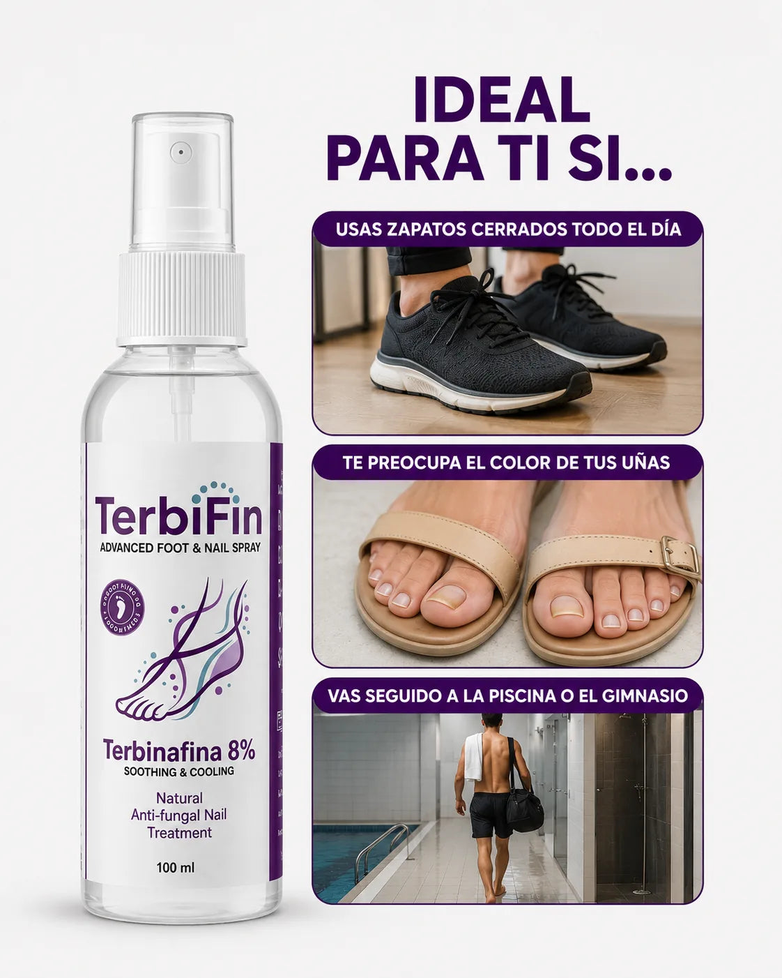 El spray que combate los hongos sin que los toques