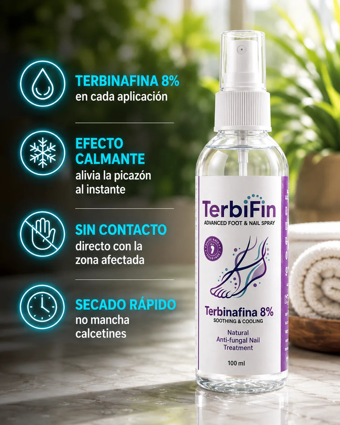 El spray que combate los hongos sin que los toques
