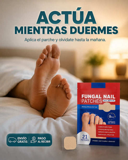 El parche que elimina hongos, fortalece y restaura tus uñas mientras duermes💤