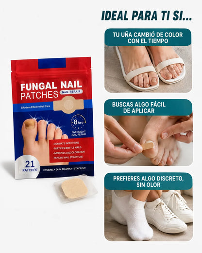 El parche que elimina hongos, fortalece y restaura tus uñas mientras duermes💤