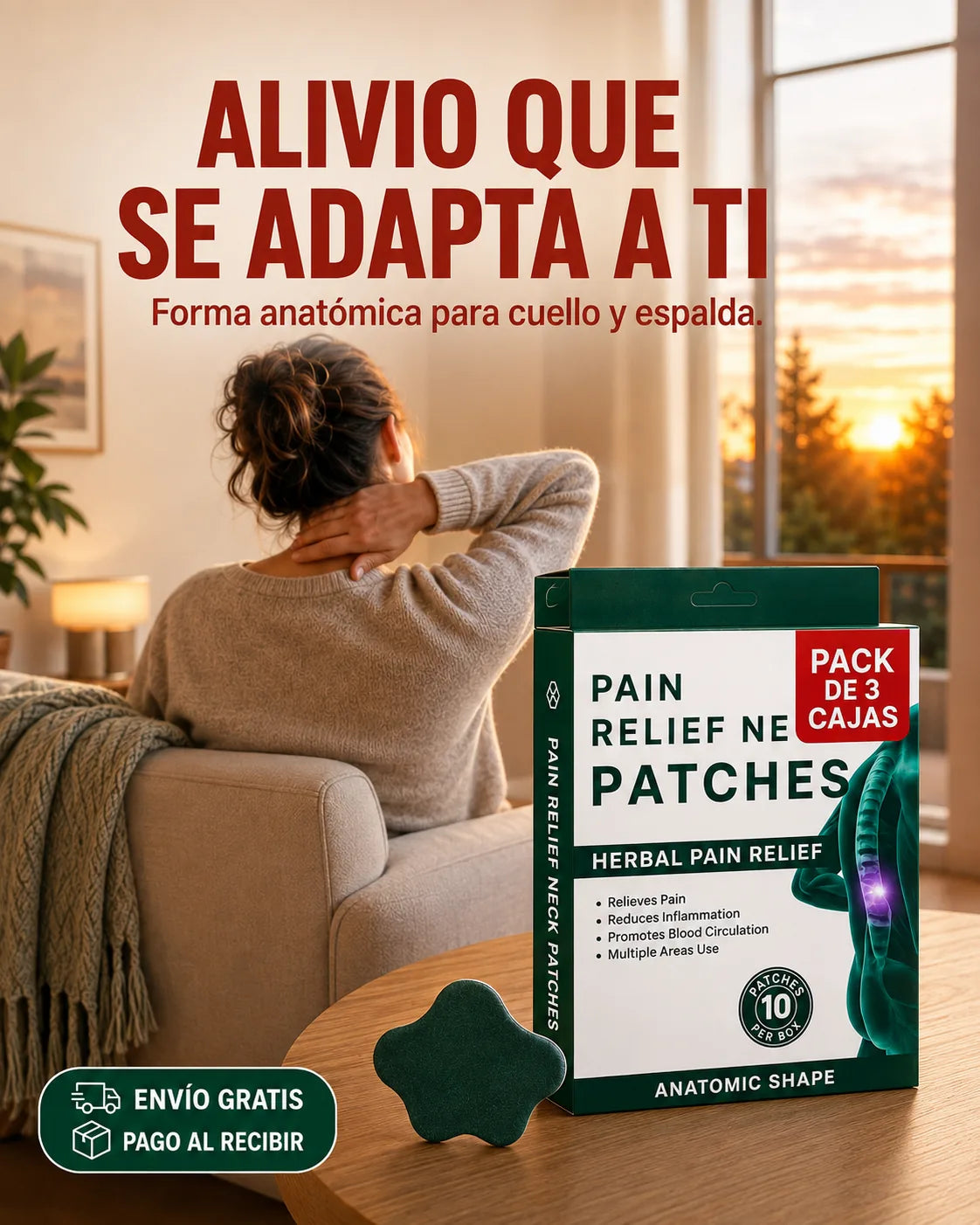 Los parches que le dicen adiós al dolor de cuello y espalda