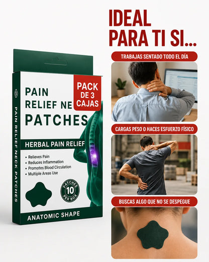 Los parches que le dicen adiós al dolor de cuello y espalda