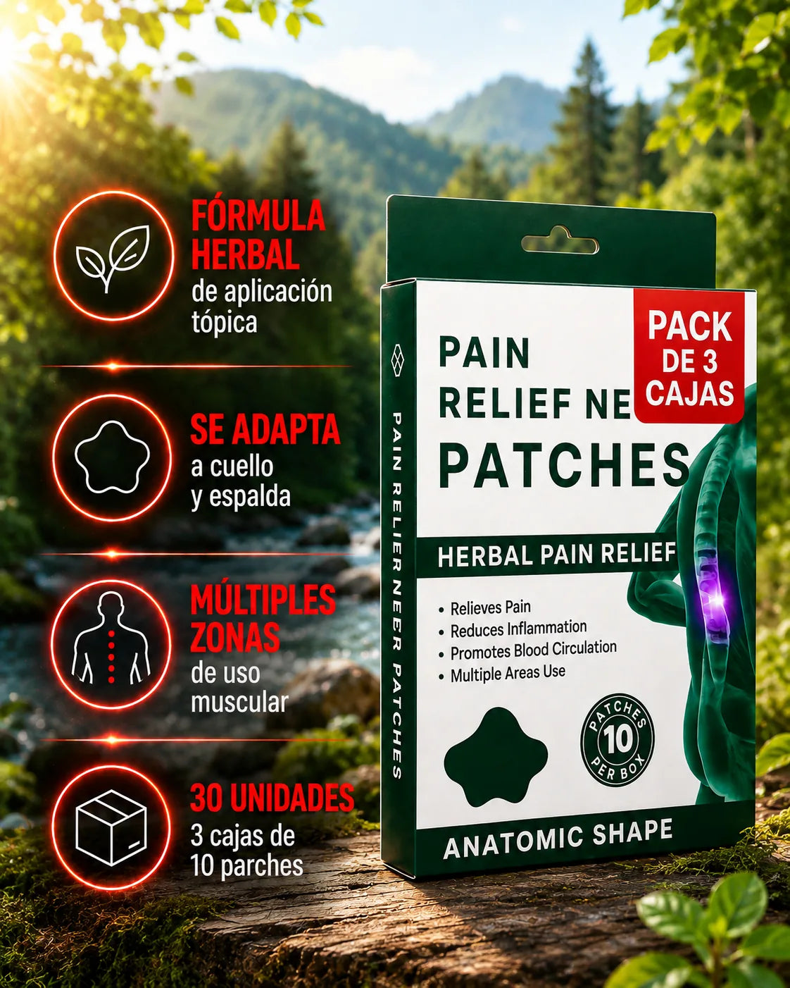 Los parches que le dicen adiós al dolor de cuello y espalda