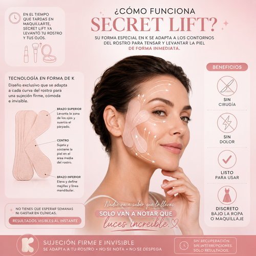 LiftSecret™ — Lifting instantáneo para rostro y ojos sin cirugía ni botox