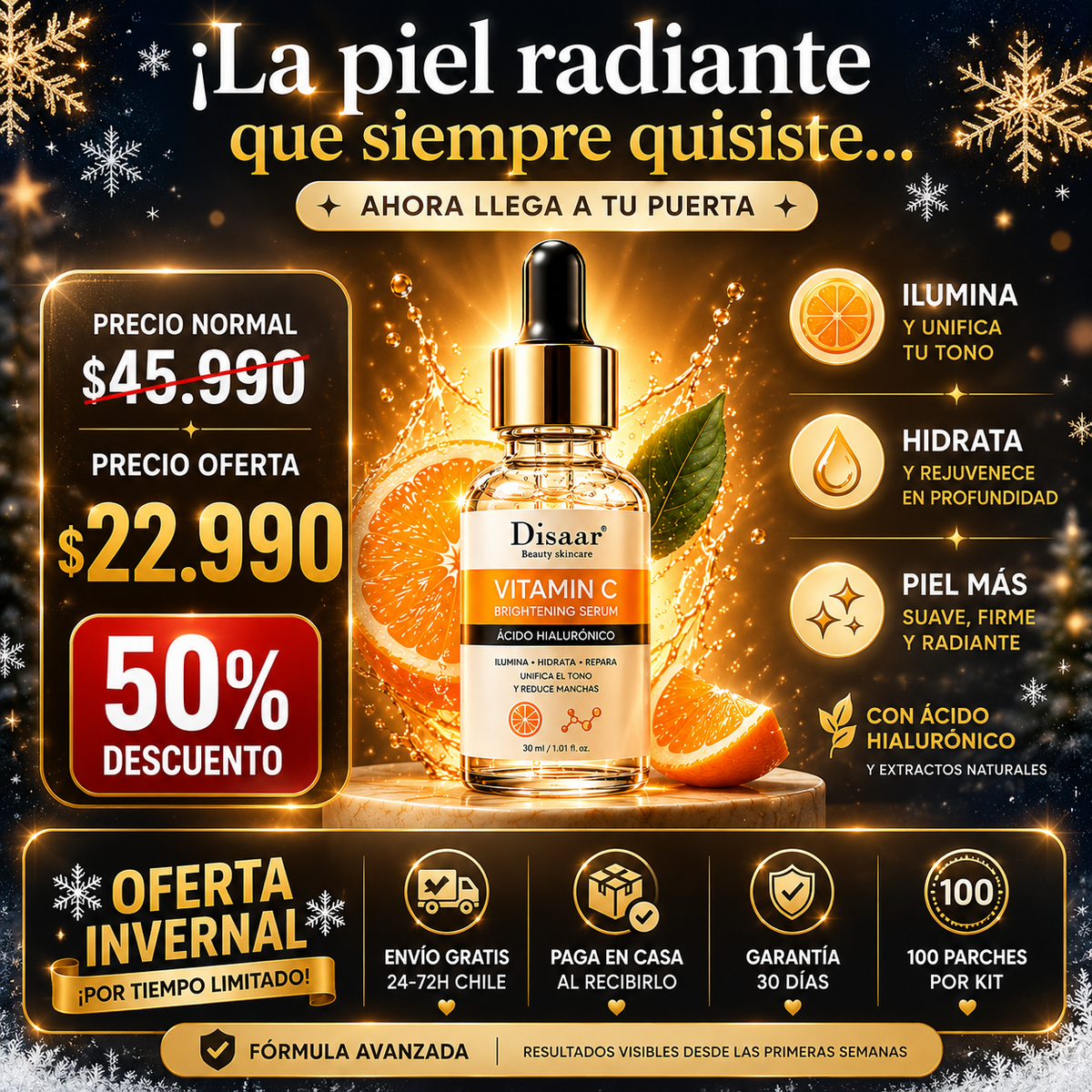 LuminaGlow™ Luminosidad Intensa, Hidratación Profunda y Apariencia Rejuvenecida