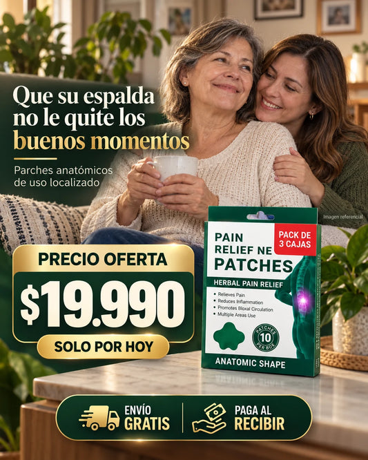 Los parches que le dicen adiós al dolor de cuello y espalda