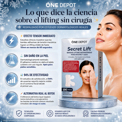 LiftSecret™ — Lifting instantáneo para rostro y ojos sin cirugía ni botox